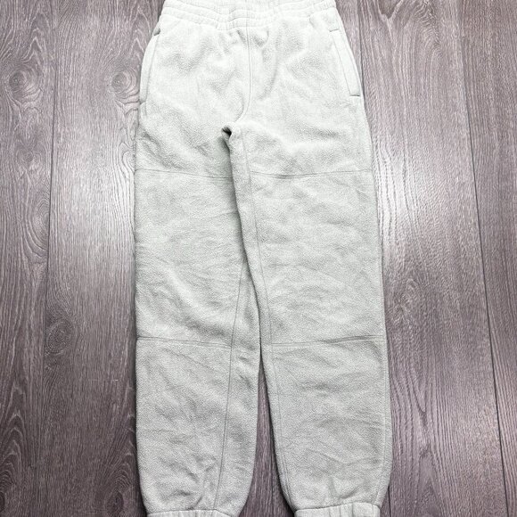TNA Cozy Fleece Sweat Pants XS Grey Joggers - Picture 1 of 10